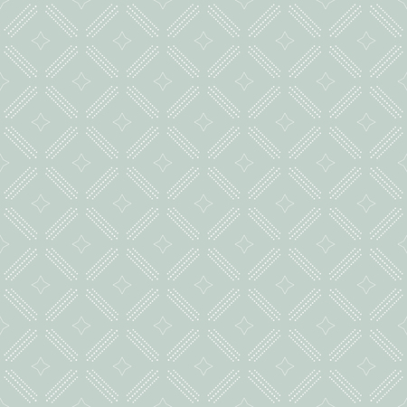 Geometric modern vector seamless blue pattern. Repeating texture with white dotted elementsのイラスト素材