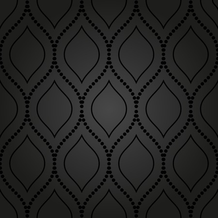 Geometric pattern. Seamless dark vector background. Abstract texture for wallpapersのイラスト素材