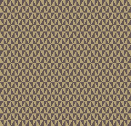 Geometric vector pattern with brown and golden triangles. Seamless abstract texture for wallpapers...