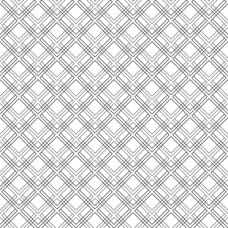 Geometric fine abstract vector pattern with black diagonal lines. Seamless modern texture for wallpapers and backgroundsのイラスト素材