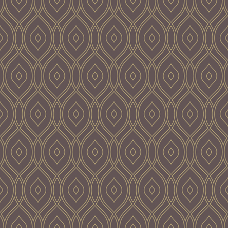 Geometric ornament. Seamless vector background. Abstract texture for wallpapers. Repeating vertical golden wavesのイラスト素材