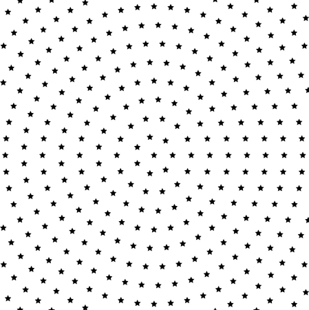 Geometric modern vector pattern. Fine texture with round dotted elements. Black and white colorsのイラスト素材
