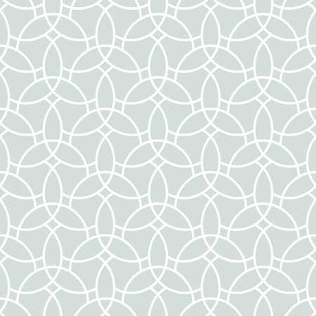 Fine geometric vector light blue and white pattern with oriental elements. Seamless grill for wallpapers and backgroundsのイラスト素材
