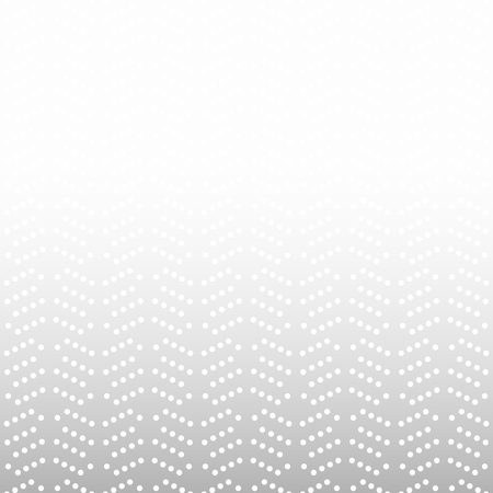 Geometric vector light silver ornament with white dots. Seamless abstract backgroundのイラスト素材