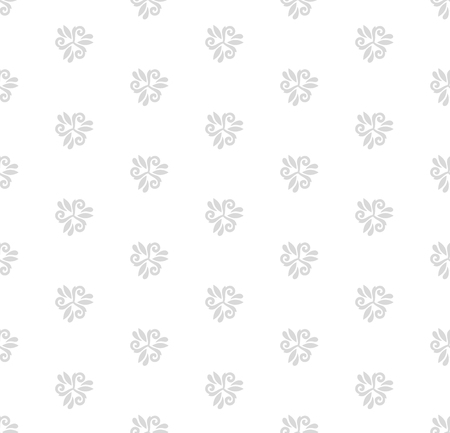 Seamless vector light silver ornament. Modern stylish geometric pattern with repeating elementsのイラスト素材