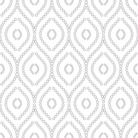 Seamless vector light gray ornament. Modern stylish geometric pattern with repeating elementsのイラスト素材