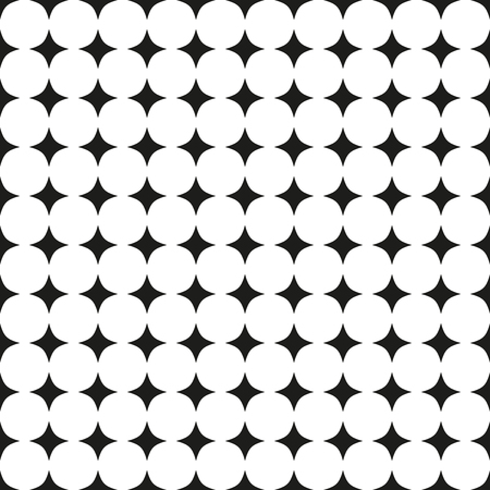 Seamless geometric modern vector pattern. Fine ornament with starsのイラスト素材