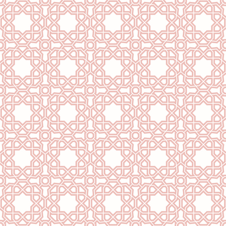 Seamless background for your designs. Modern vector pink ornament. Geometric abstract pattern.のイラスト素材