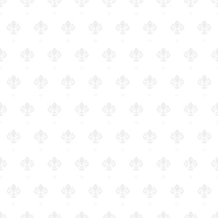 Seamless vector pattern. Modern geometric ornament with light royal lilies. Classic vintage backgroundのイラスト素材