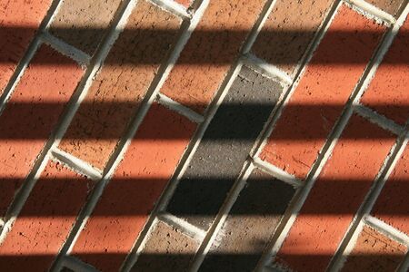 Brickwall and shadowsの写真素材