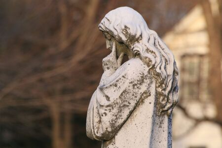 Thoughtful ladyの写真素材