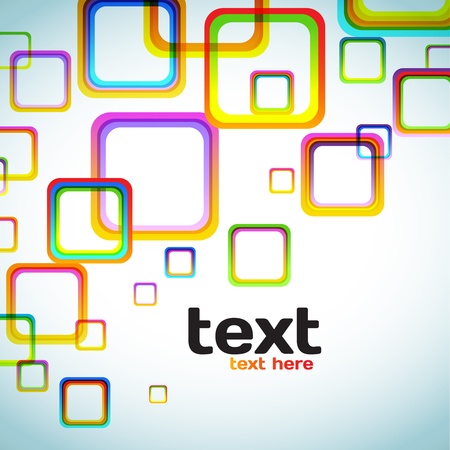 Abstract Colorful Squares Backgroundのイラスト素材