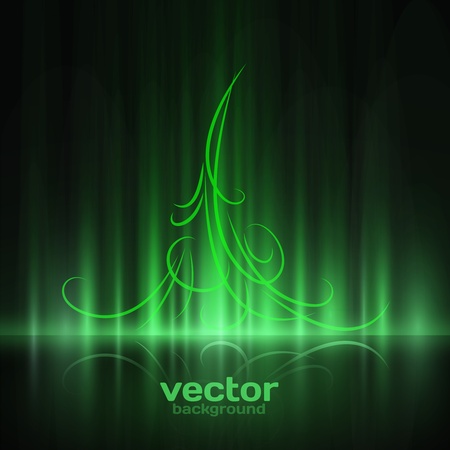 Abstract Green Backgroundのイラスト素材