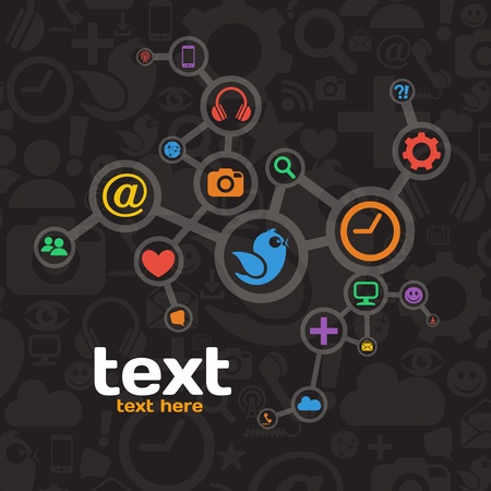 Social Media Networkのイラスト素材