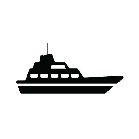 Vector illustration of a yachtのイラスト素材