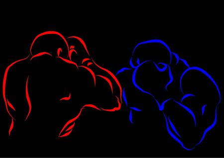 box fight episodのイラスト素材