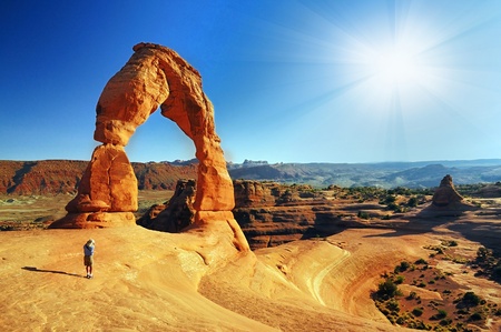 Beautiful Arches National Parkの写真素材