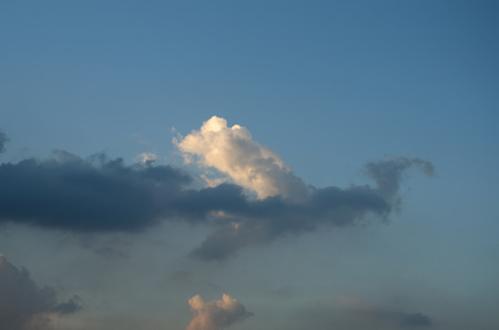 sky with clouds and sun