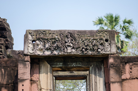 The Phimai Sanctuary, Castle Rock, Thailandの写真素材