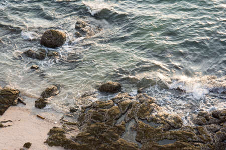 Blue sea and sand beaches, Thailandの写真素材