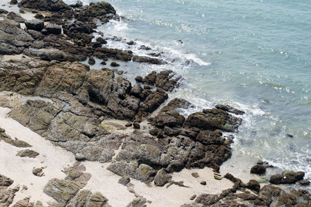 Blue sea and sand beaches, Thailandの写真素材