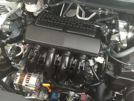 detail of new car engine