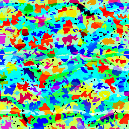 Seamless texture of endless colorful color spots.のイラスト素材