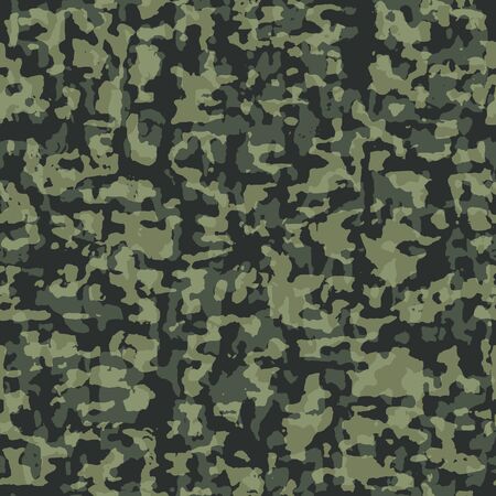 Vector illustration of camouflage seamless green patternのイラスト素材