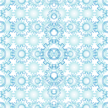 Seamless industrial Mechanics background. Abstract vector illustration.のイラスト素材