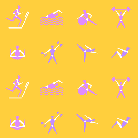Endless background on a theme sports.のイラスト素材