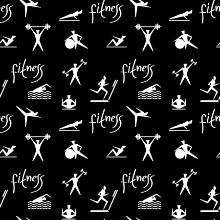 Endless background on a theme sports.のイラスト素材