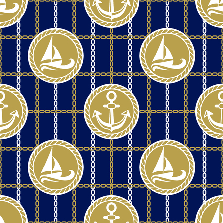 Vector illustration seamless pattern for traveling.のイラスト素材