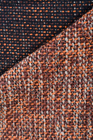 The texture of the fabric large weave, brown