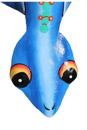 tin lizzard hed, isolatedの写真素材