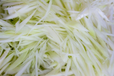 Thai papaya sliced ingredients の写真素材