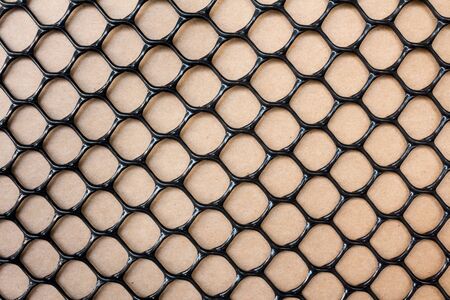 Background mesh and cardboard brown の写真素材