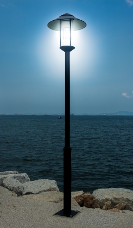 street lamp thailand seaの写真素材