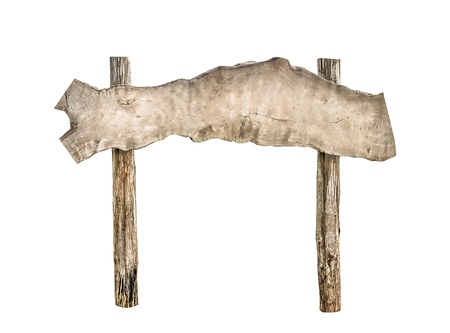 Old wooden signの写真素材