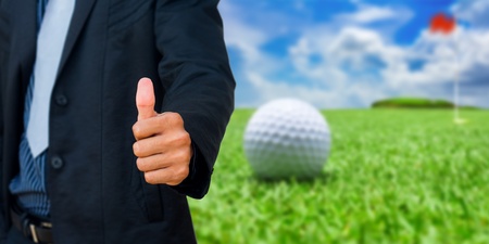 businessman golfの写真素材