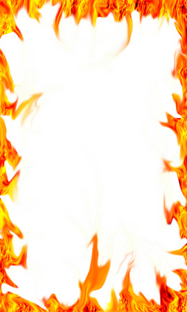 abstract fire frame の写真素材