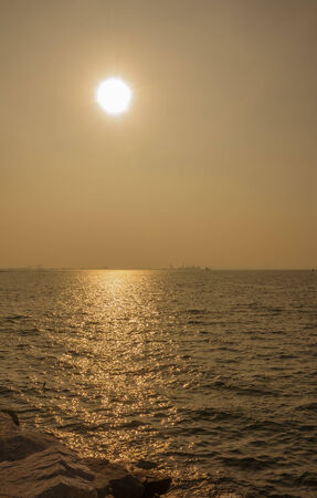 sunset by the Seaの写真素材