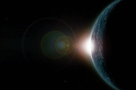 Space sunrise 