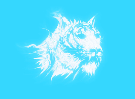 tiger ice symbolの写真素材