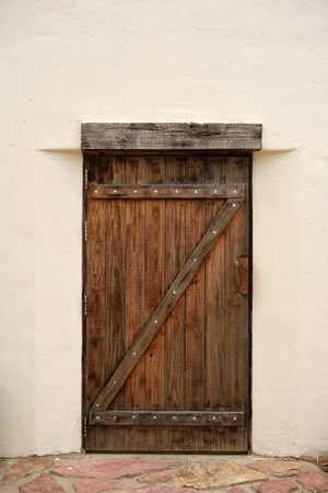 Old wooden doorの写真素材