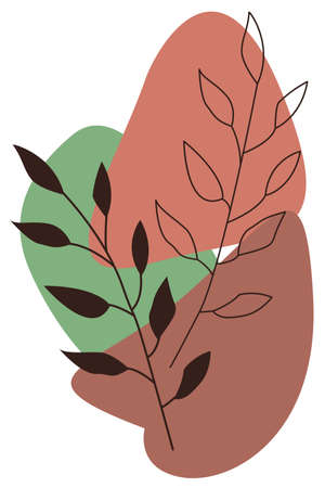 Abstract creative floral background. Hand-drawn drawings. Suitable for cover art, brochures, posters, postcards.のイラスト素材
