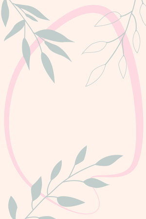 Modern vector minimalist illustration in boho style for invitations, greeting cards, posters, banners, brochures.のイラスト素材