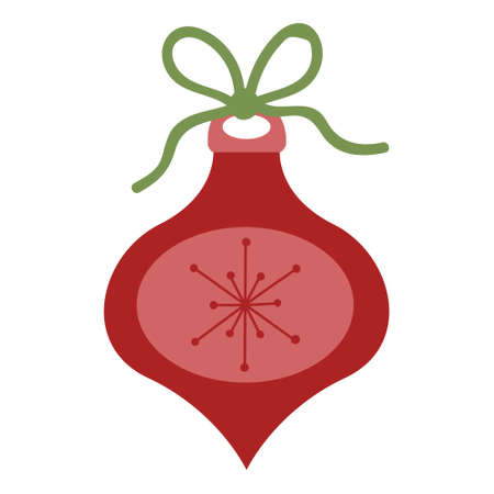 Decorative Christmas ball, decoration for Christmas tree.のイラスト素材