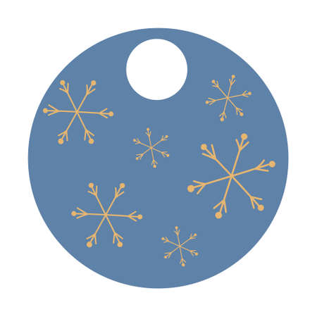 A gift tag for a Christmas gift, a New Year's price tag for the design.のイラスト素材