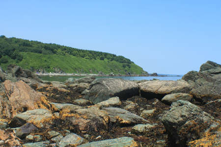 shore of the Pacific ocean. Sakhalinの写真素材