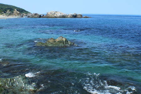 shore of the Pacific ocean. Sakhalinの写真素材